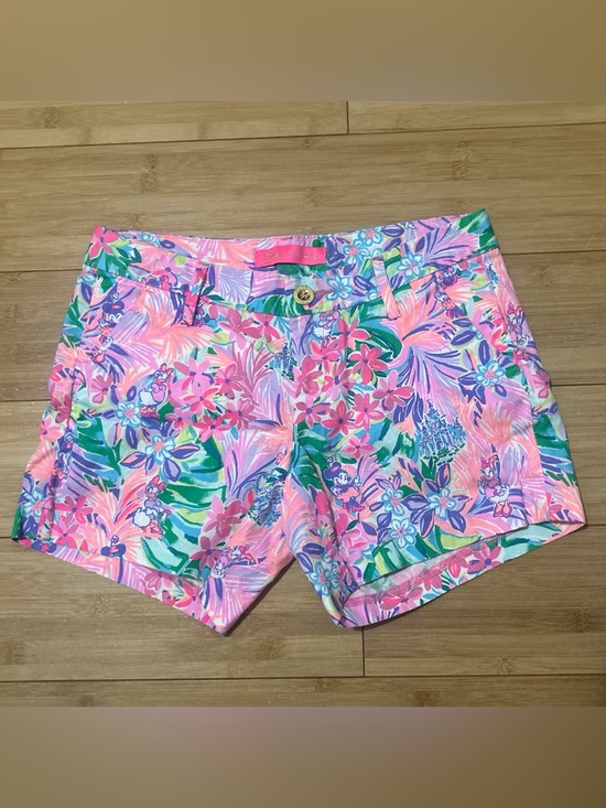 Lilly Pulitzer Pants - Lily Pulitzer x Disney collab Floral Print Pink Women's Summer Shorts